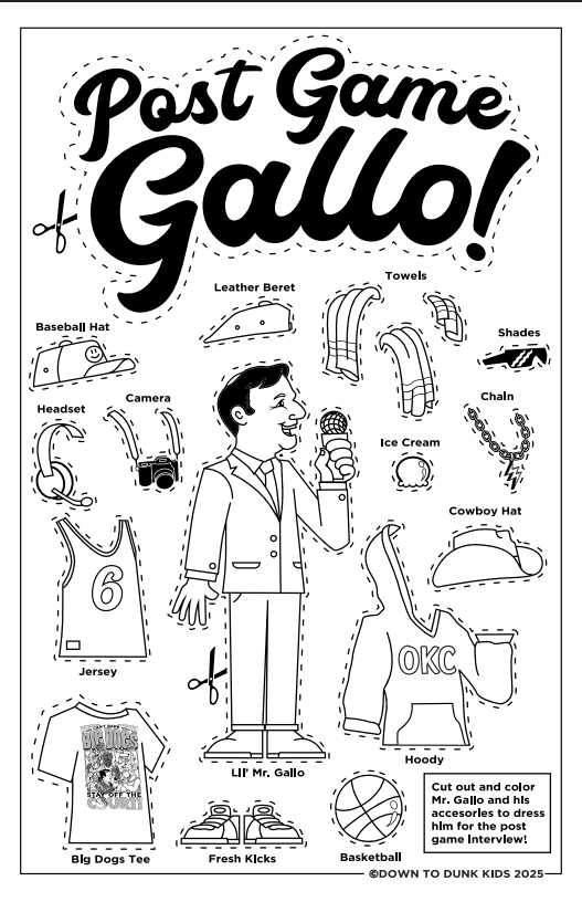 FREE Gallo Paper Doll Customizable Cut Out Sheets